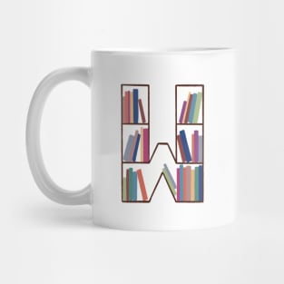 W Bookcase Mug